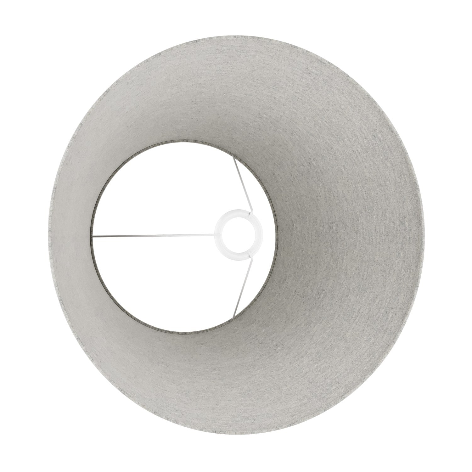 Paralume Impero L per lampada da tavolo o applique con attacco E27 - Made in Italy - Lana Grigio Chiaro