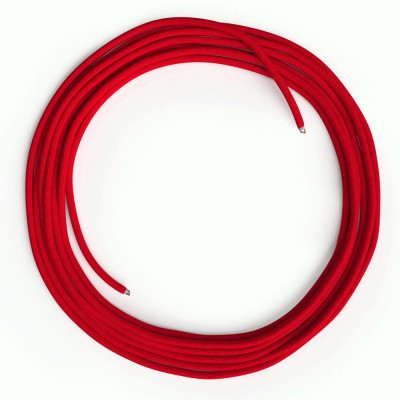 LAN Ethernet-kabel Cat 5e uden RJ45 stik - Viskosestof RM09 Rød