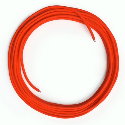LAN Ethernet-kabel Cat 5e uden RJ45 stik - Viskosestof RF15 Neon Orange