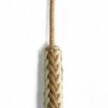 2XL jute and raw cotton twisted rope cable, 2x0.75 elettric cable 10 cm