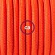 Ledningssæt, RF15 Neon Orange Viskose 1,80 m. Vælg farve på kontakt og stik.