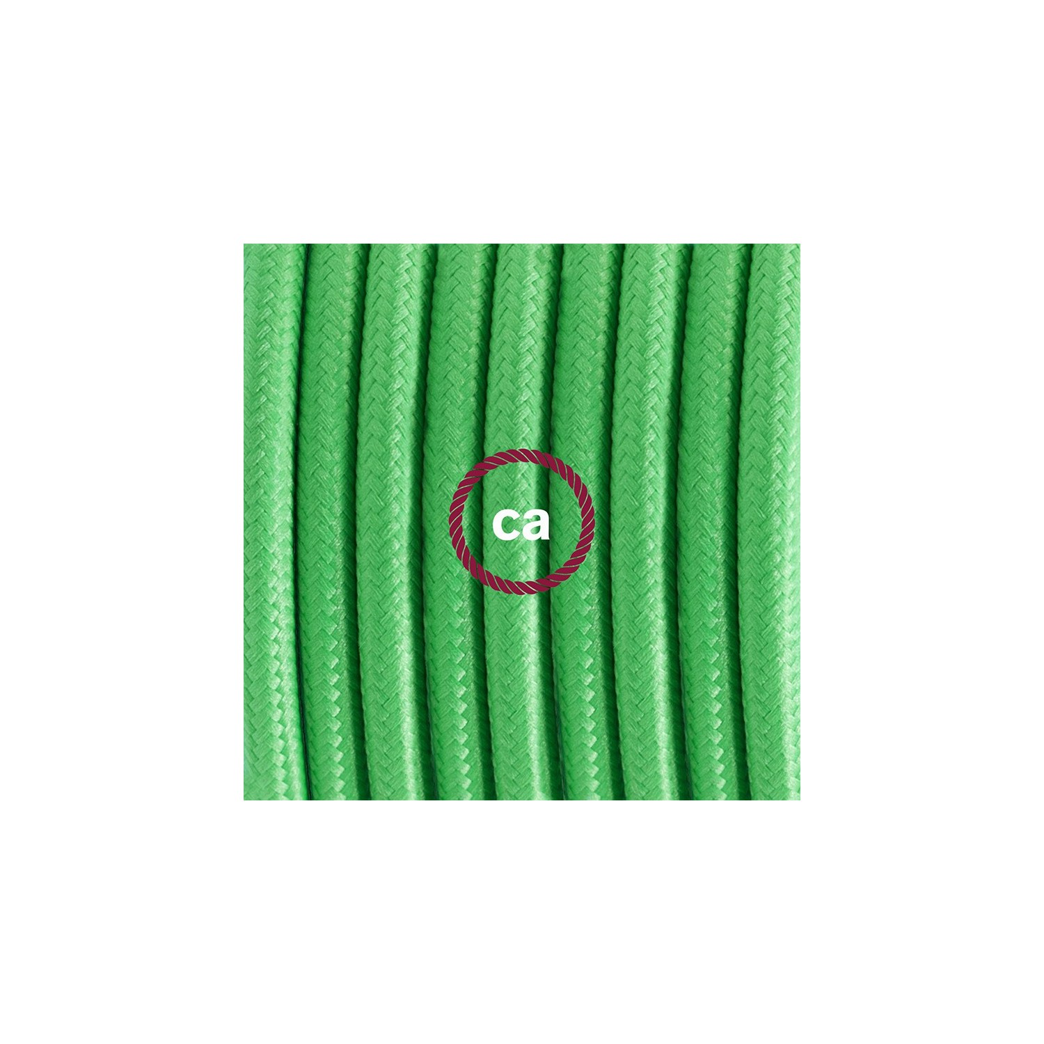 Ledningssæt, RM18 Lime Grøn Viskose 1,80 m. Vælg farve på kontakt og stik.