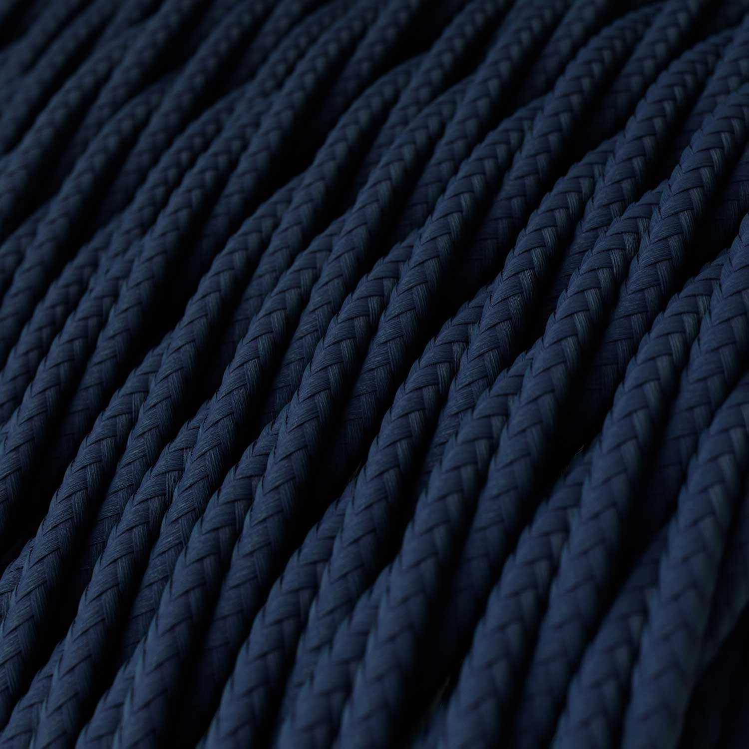 Snoet tekstilledning i Viskose/Kunstsilke - TM20 Mørkeblå