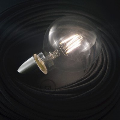LED Transparent Pære - Globe G95 Kort Filament - 4W E27 dekorativ Vintage 2700K