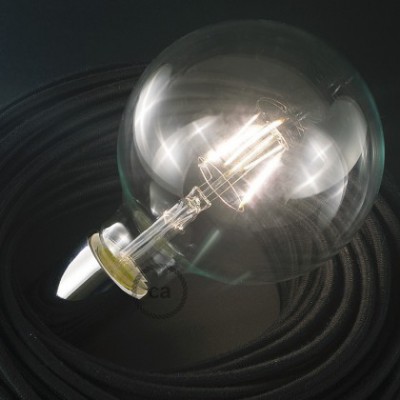 LED Transparent Pære - Globe XL G125 Kort Filament - 4W E27 2700K