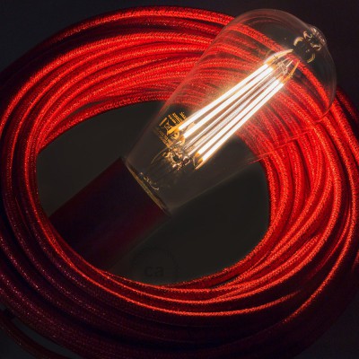 LED Transparent Pære - Edison ST64 Langt Filament - 7.5W E27 dekorativ Vintage Dæmpbar 2200K