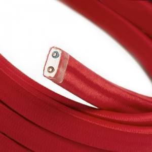 Elektrisk kabel til køreledning med stofbeklædning Rød CM09 - UV-bestandig