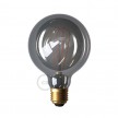 Smoky LED-pære - Globe G95 Dobbelt bøjet løkke Filament - 5W E27 Dæmpbar 2000K