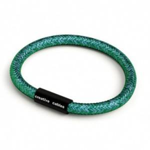 Armbånd af stofledning med magnetlås - RM33 Emerald