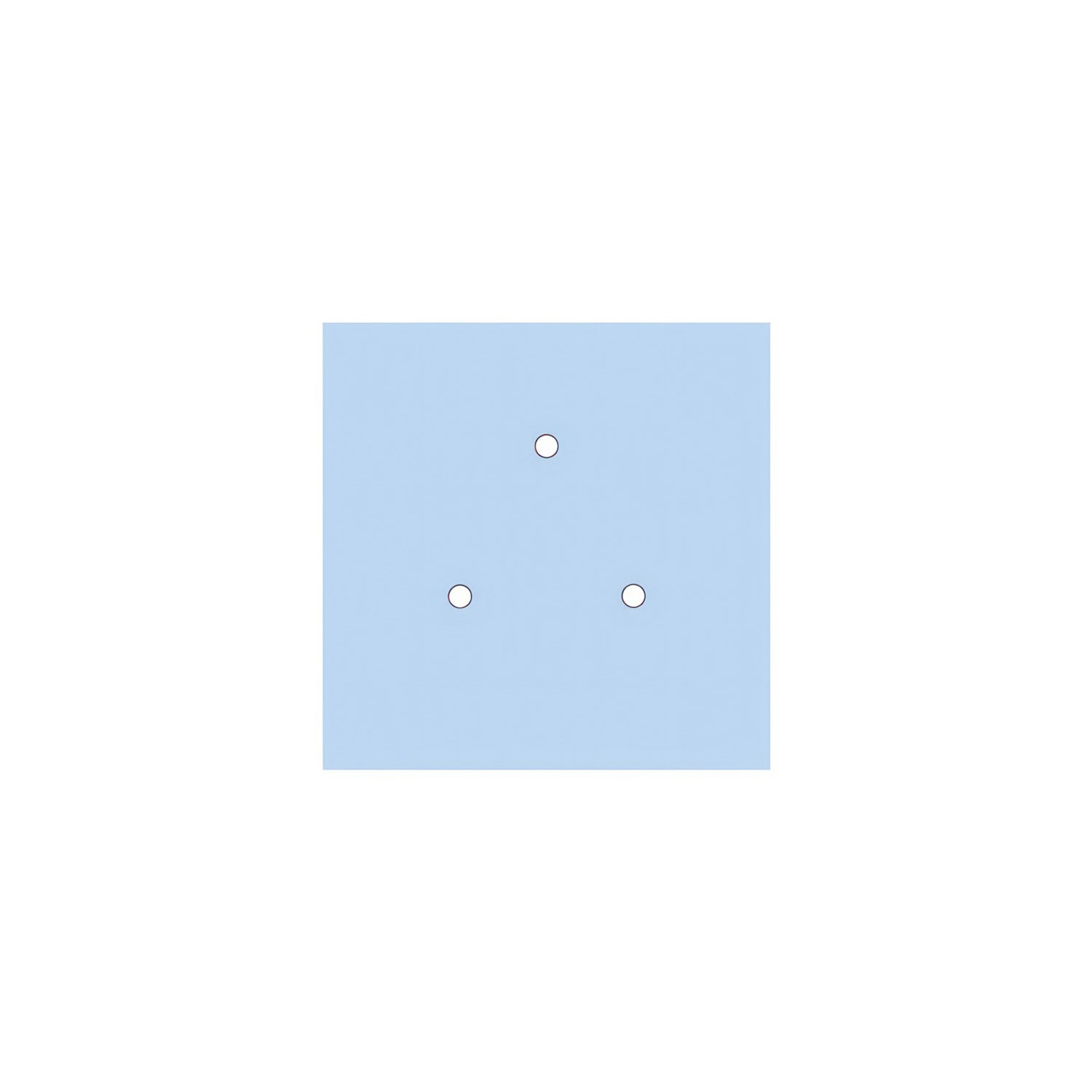 Komplett 200mm takkopp Rose-One System kvadrat - 3 hål (i triangel) og 4 sidehål