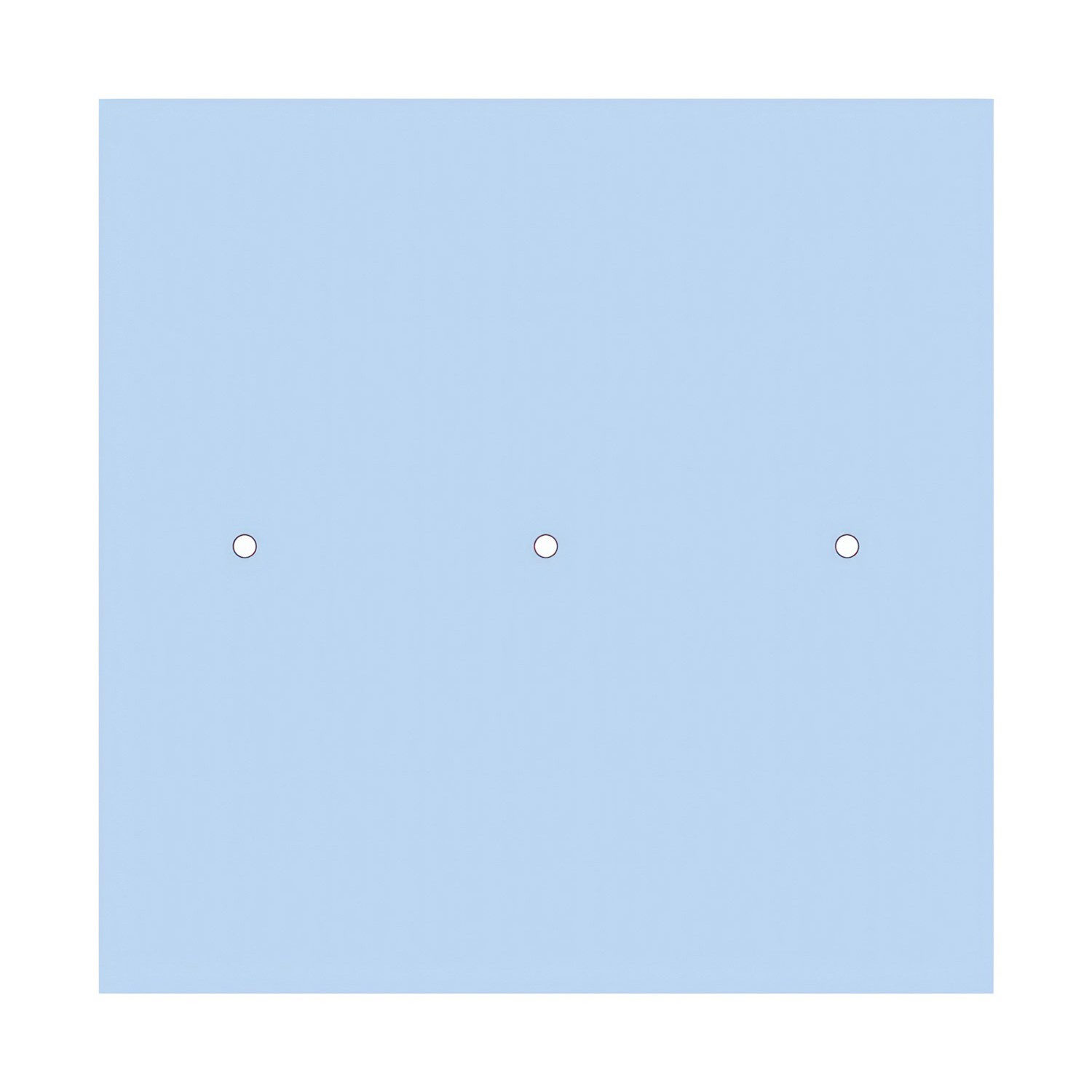 Komplett 400mm takkopp Rose-One System kvadrat - 3 hål (i triangelform) og 4 sidehål