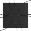 Komplett 400mm takkopp Rose-One System kvadrat - 10 hål og 4 sidehål