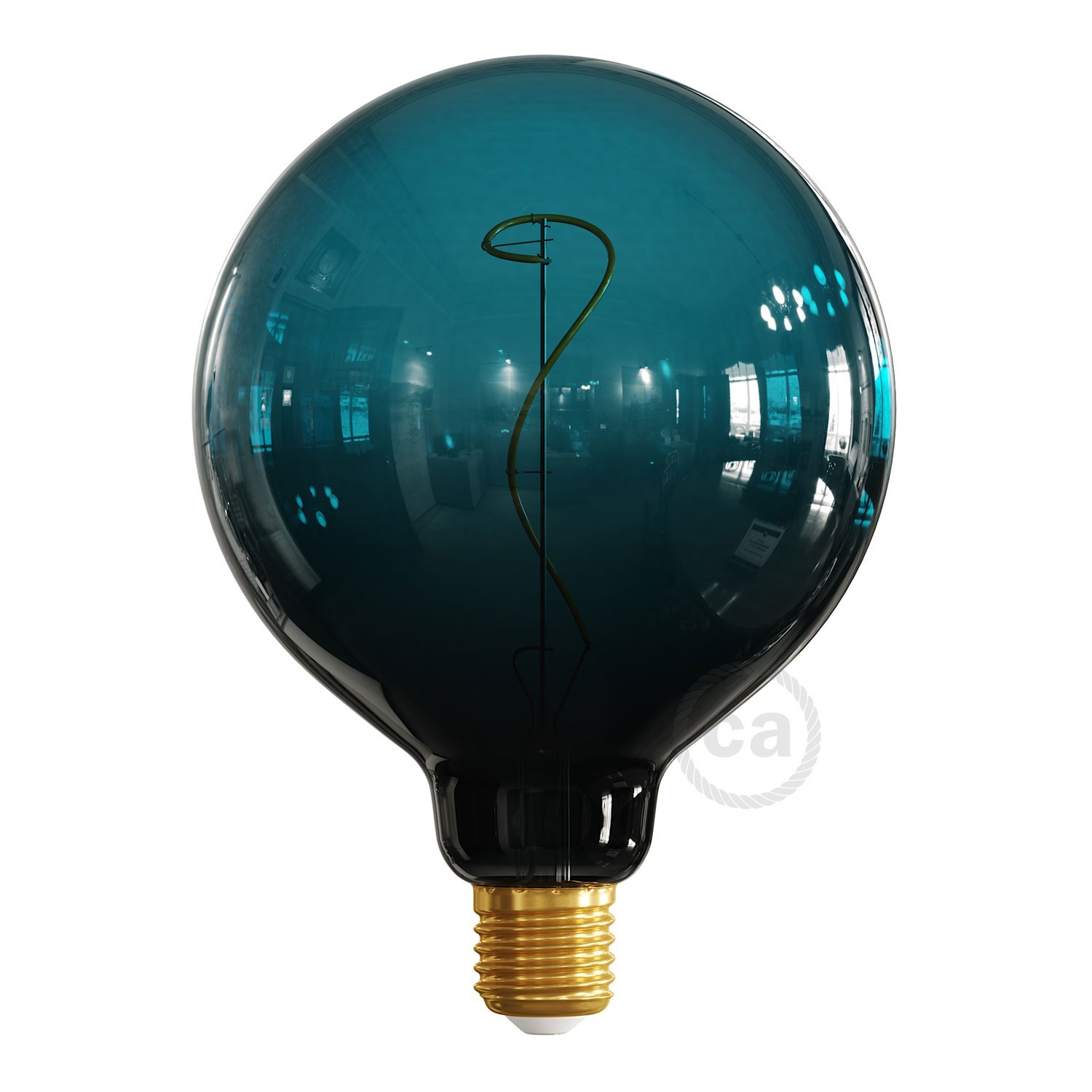 Fermaluce Metal væglampe med bøjet forlængelse og pendel lampe holder