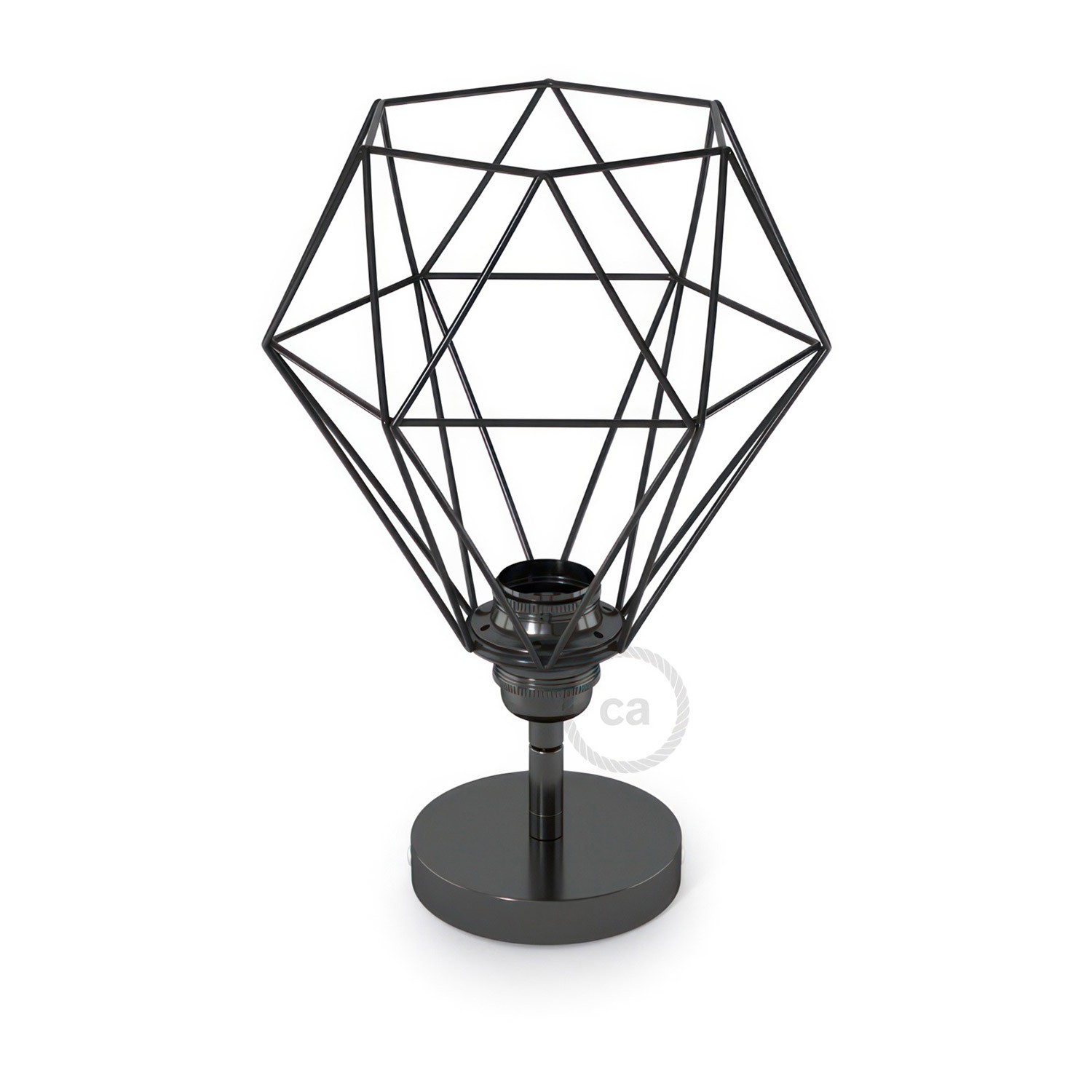 Fermaluce Metal 90°, den justerbare væglampe i metal med Diamond lampeskærm