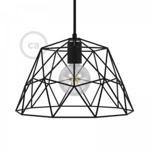 Dome XL nøgen bur metal Lampeskærm med E27 lampeholder