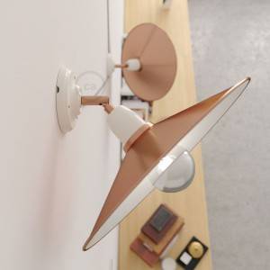 Fermaluce 90° den justerbare porcelæn væg flush med metal Swing lampeskærm