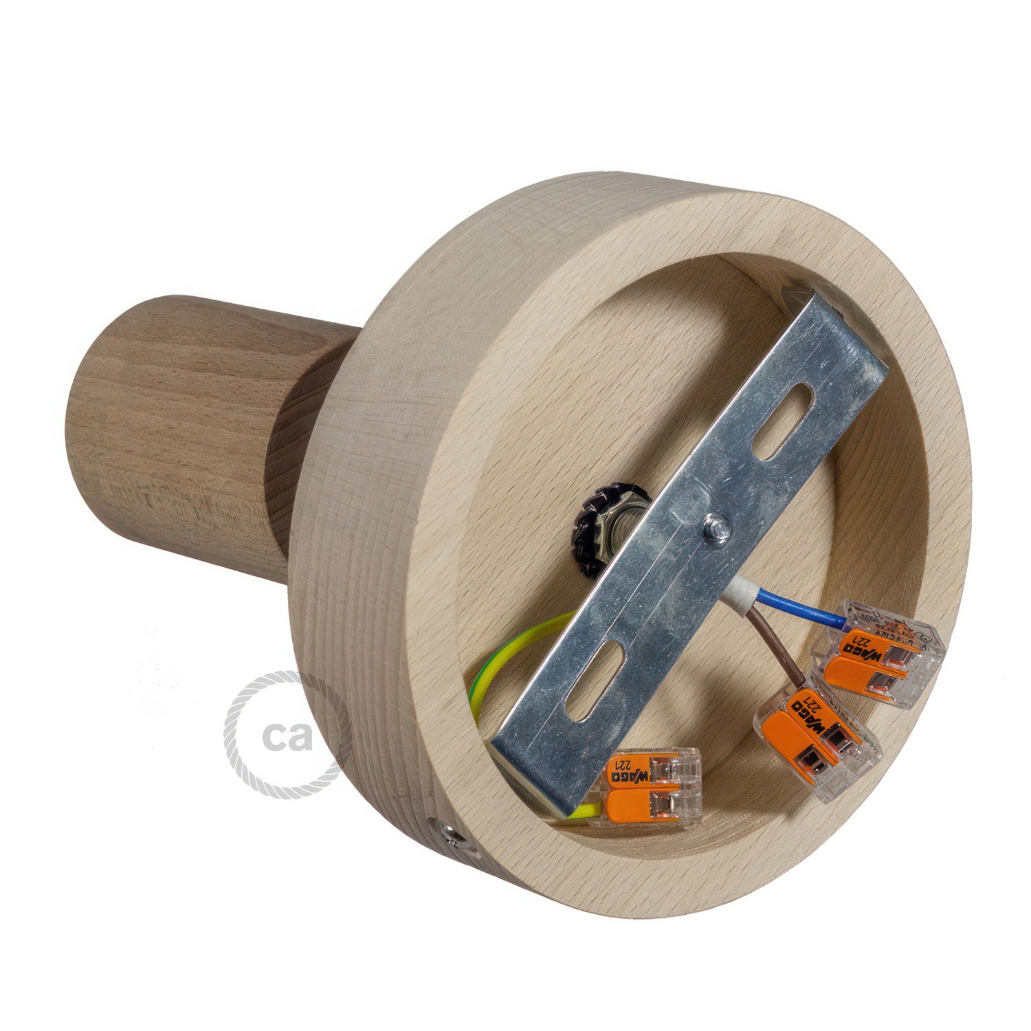 Fermaluce Wood 90°, den naturlige træ indbygningslampe til din væg eller dit loft