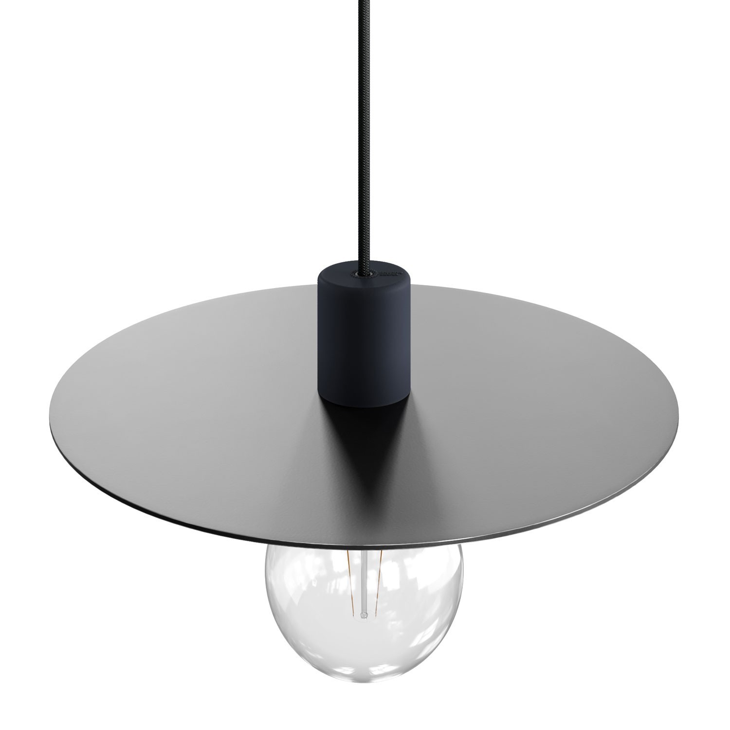 Oversize Ellepì flad lampeskærm i Dibond til udendørs pendelbelysning, diameter 40 cm - Fremstillet i Italien