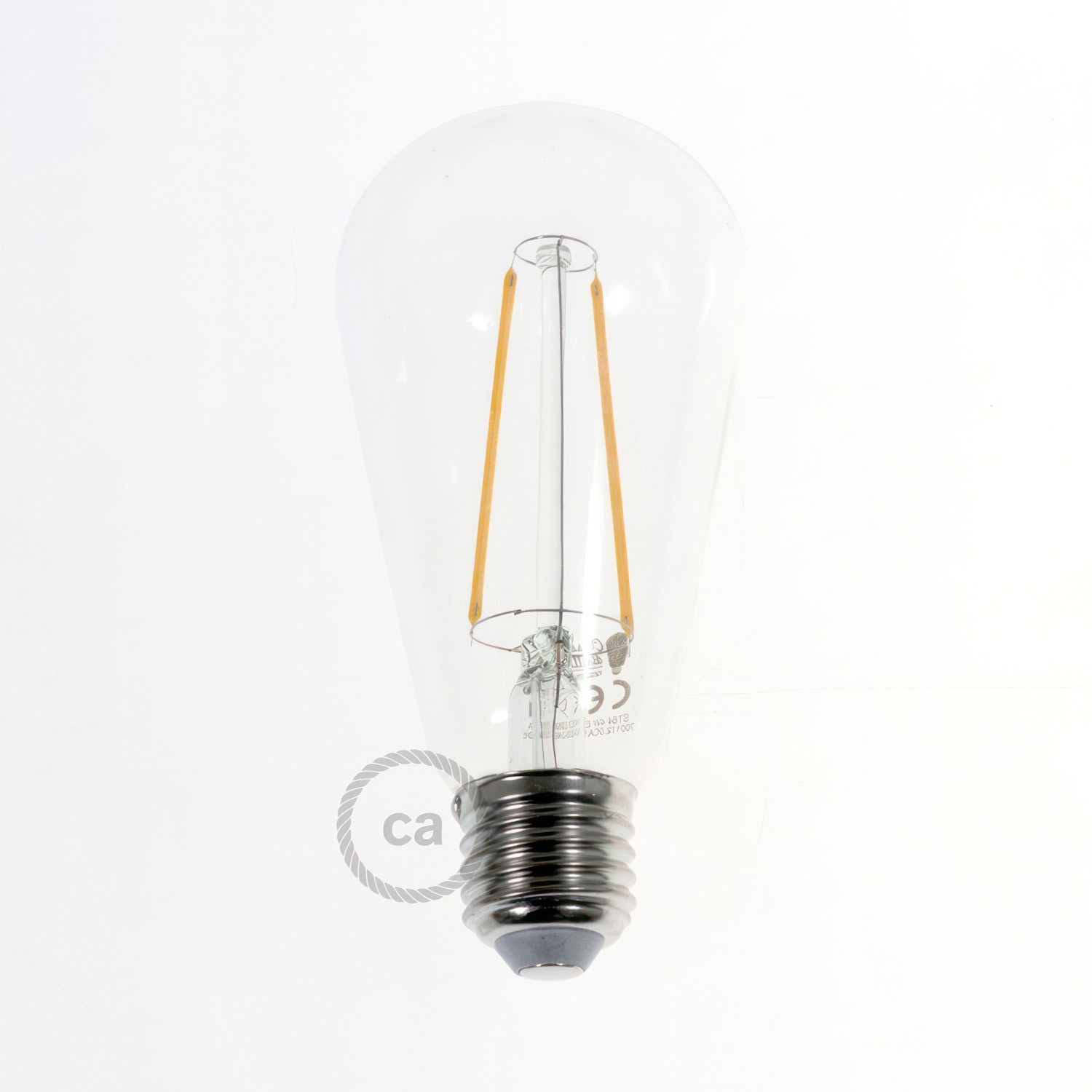 11-lys pendel lampe med 675 mm rektangulær XXL Rose-One, med stofkabel og Ghostbell lampeskærm i metal