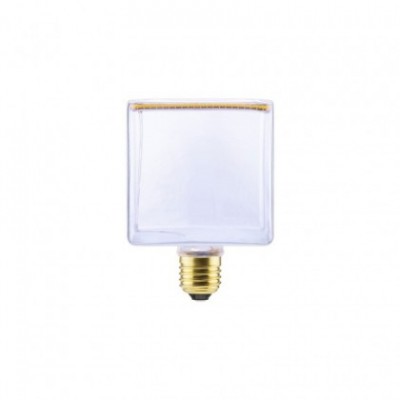 LED Cube Clear Floating Line 8W Dimmable 2200K bulb