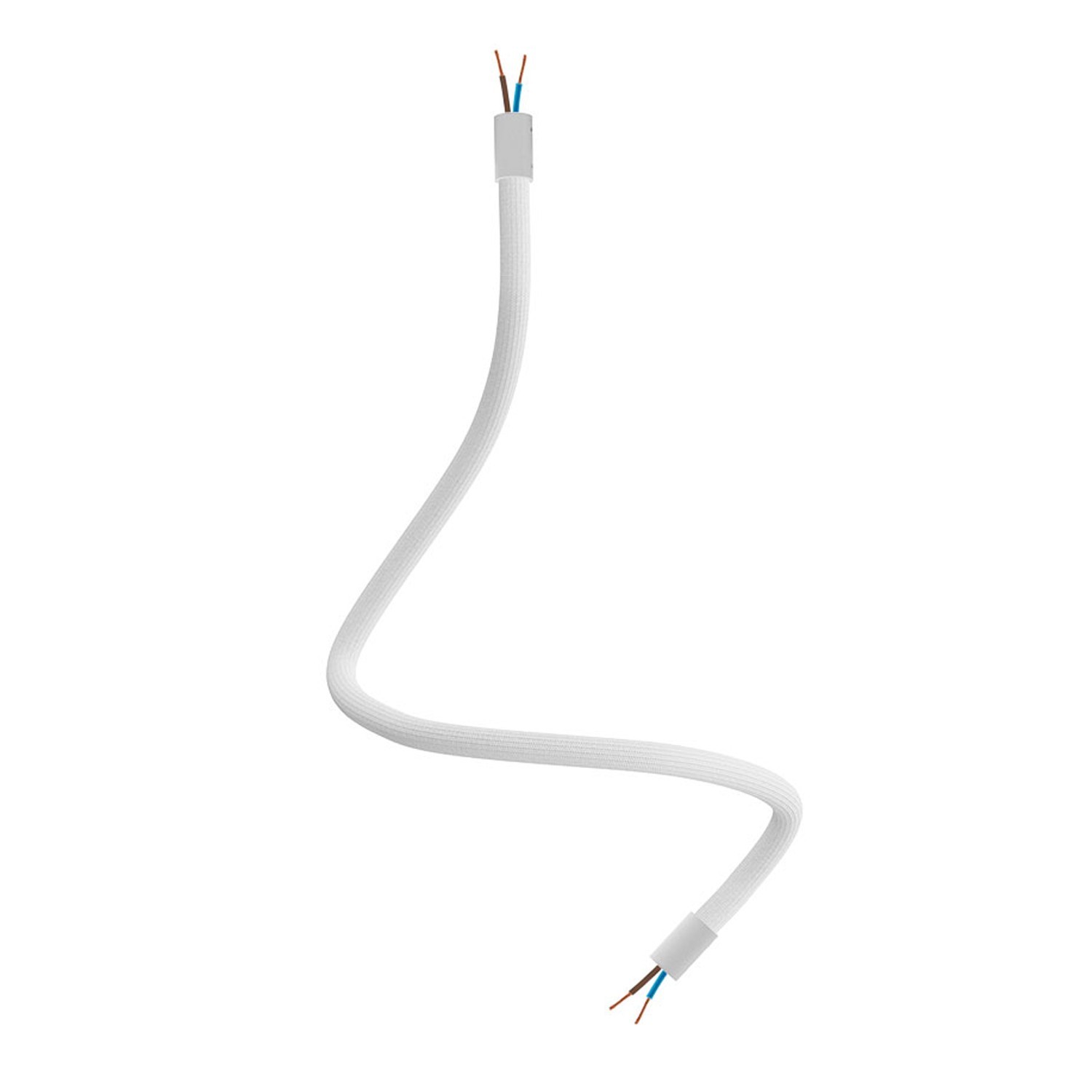 Kit Creative Flex fleksibelt rør beklædt med hvidt RM01-stof med metalterminaler