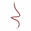 Kit Creative Flex fleksibelt rør beklædt med rødt RM09-stof med metalterminaler