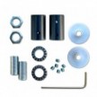 Kit Creative Flex fleksibelt rør beklædt med marineblåt RM20-stof med metalterminaler