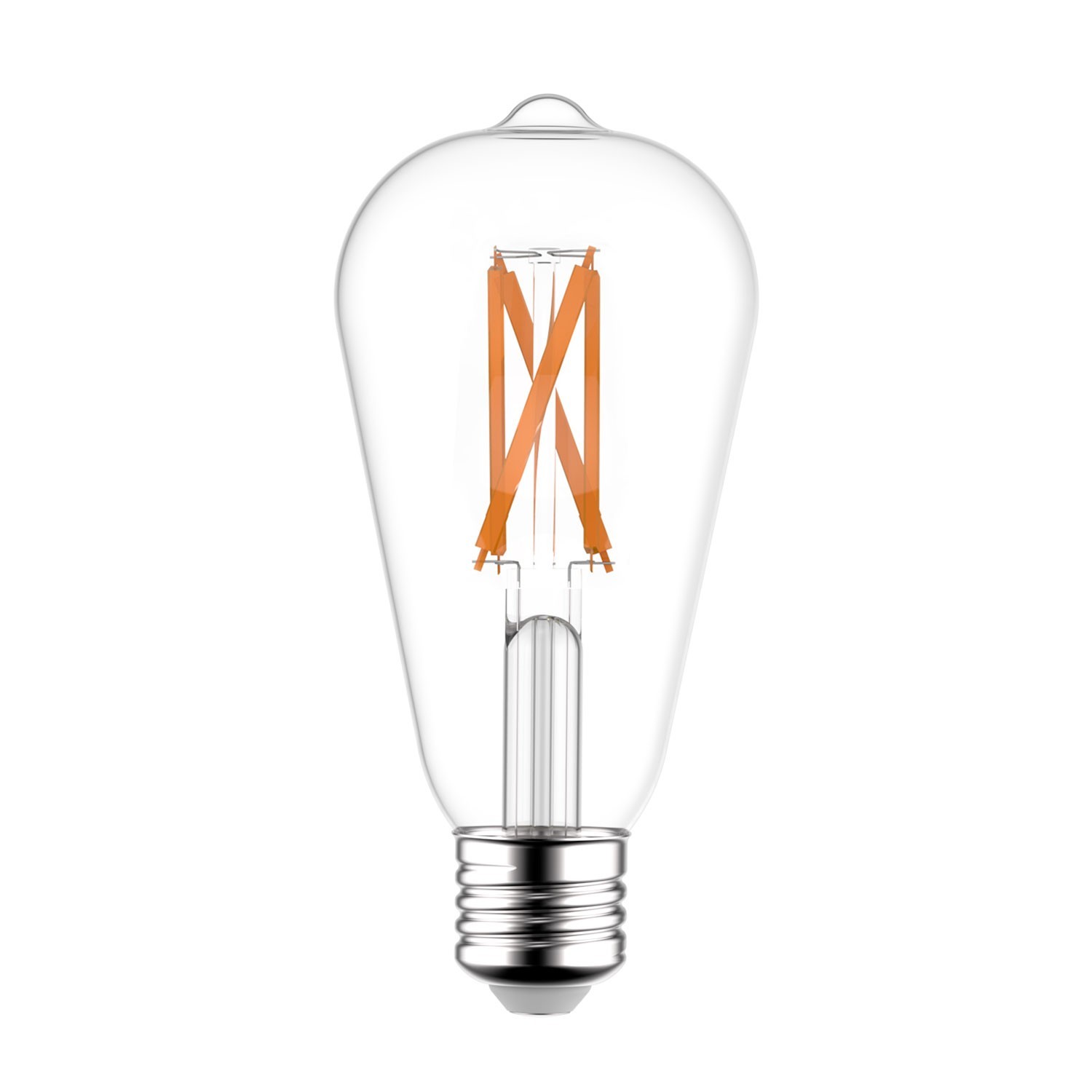 LED SMART WI-FI Light Bulb Edison ST64 Transparent with Filament 6.5W E27 Dimmable
