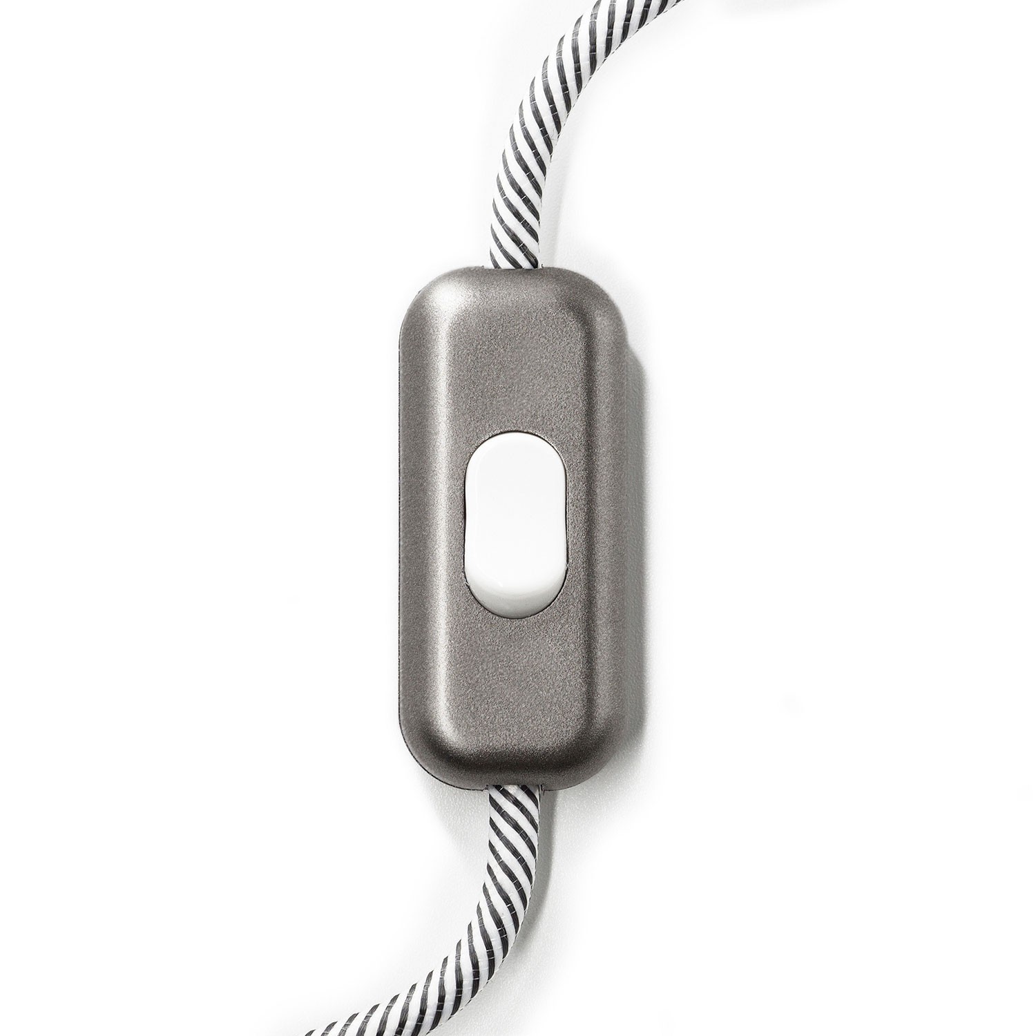 Inline enpolet afbryder Creative Switch Børstet Titanium