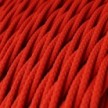 Snake Twisted - Plug-in lampe med farvet snoet tekstilkabel