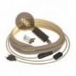 SnakeBis Cord - Plug-in lampe med jute snoet kabel
