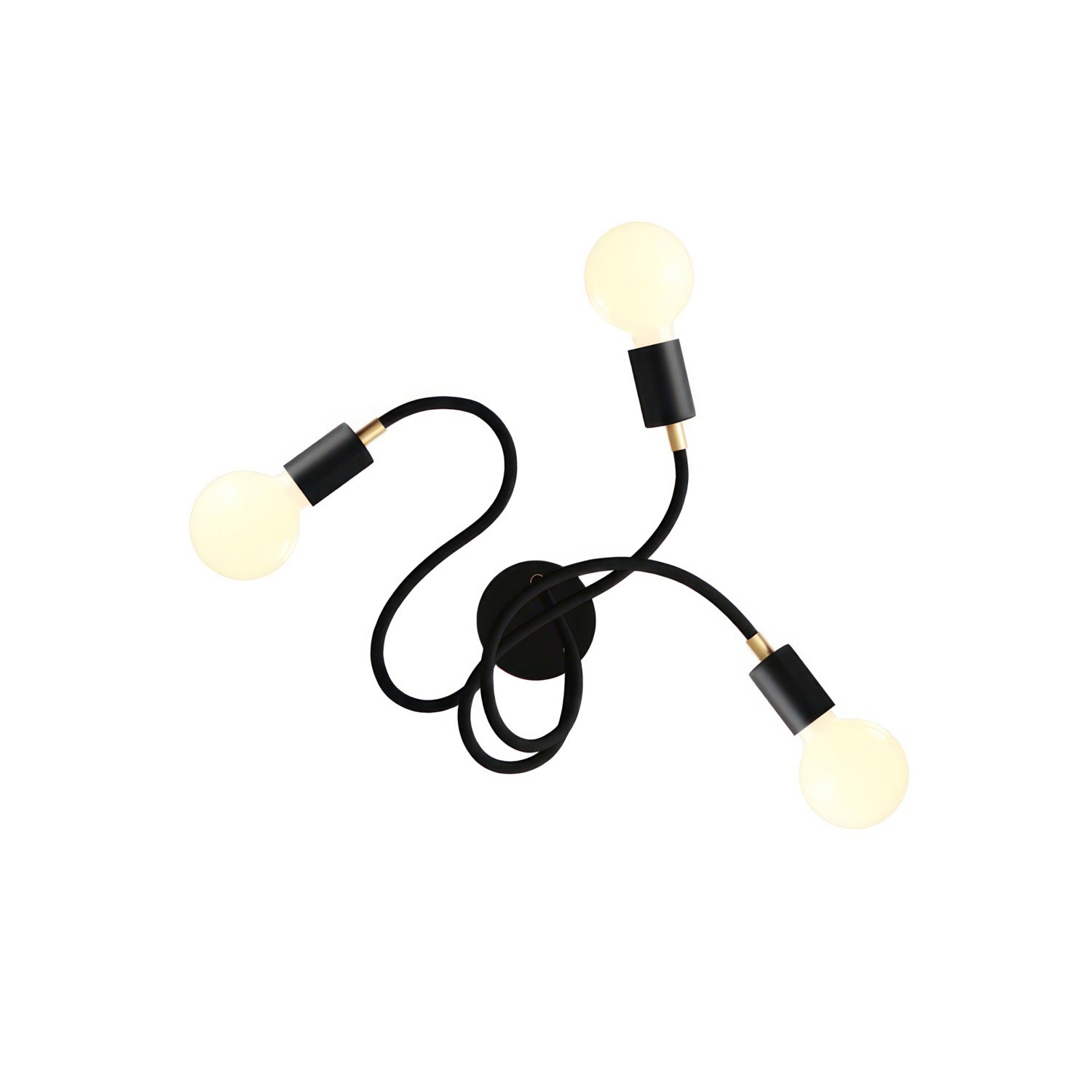 Flex 60 væg- eller loftslampe fleksibel giver diffust lys med LED G95-pære