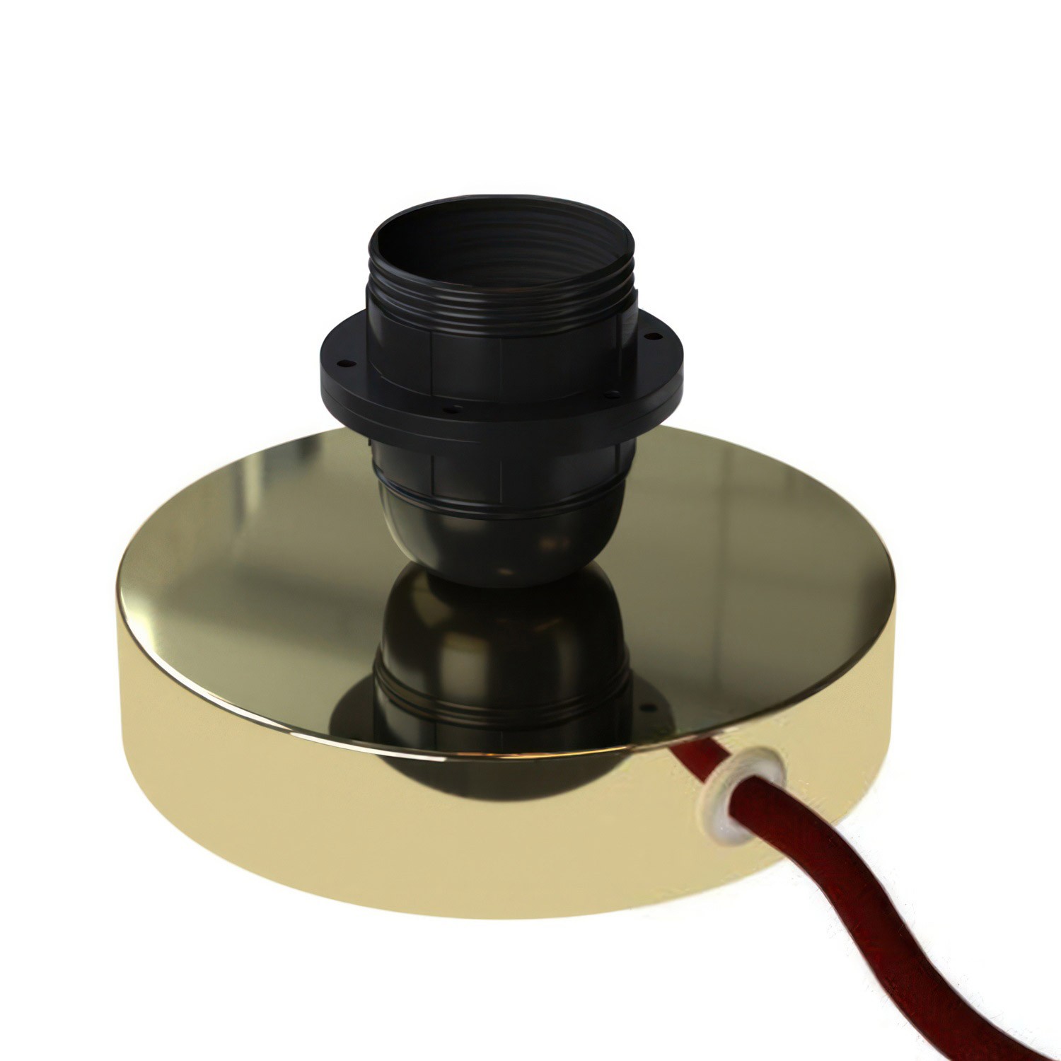 Posaluce til lampeskærm - Metal bordlampe