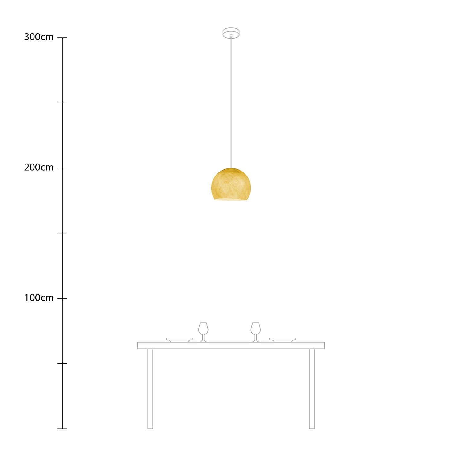 Dome Lampeskærm i fiber - 100% håndlavet