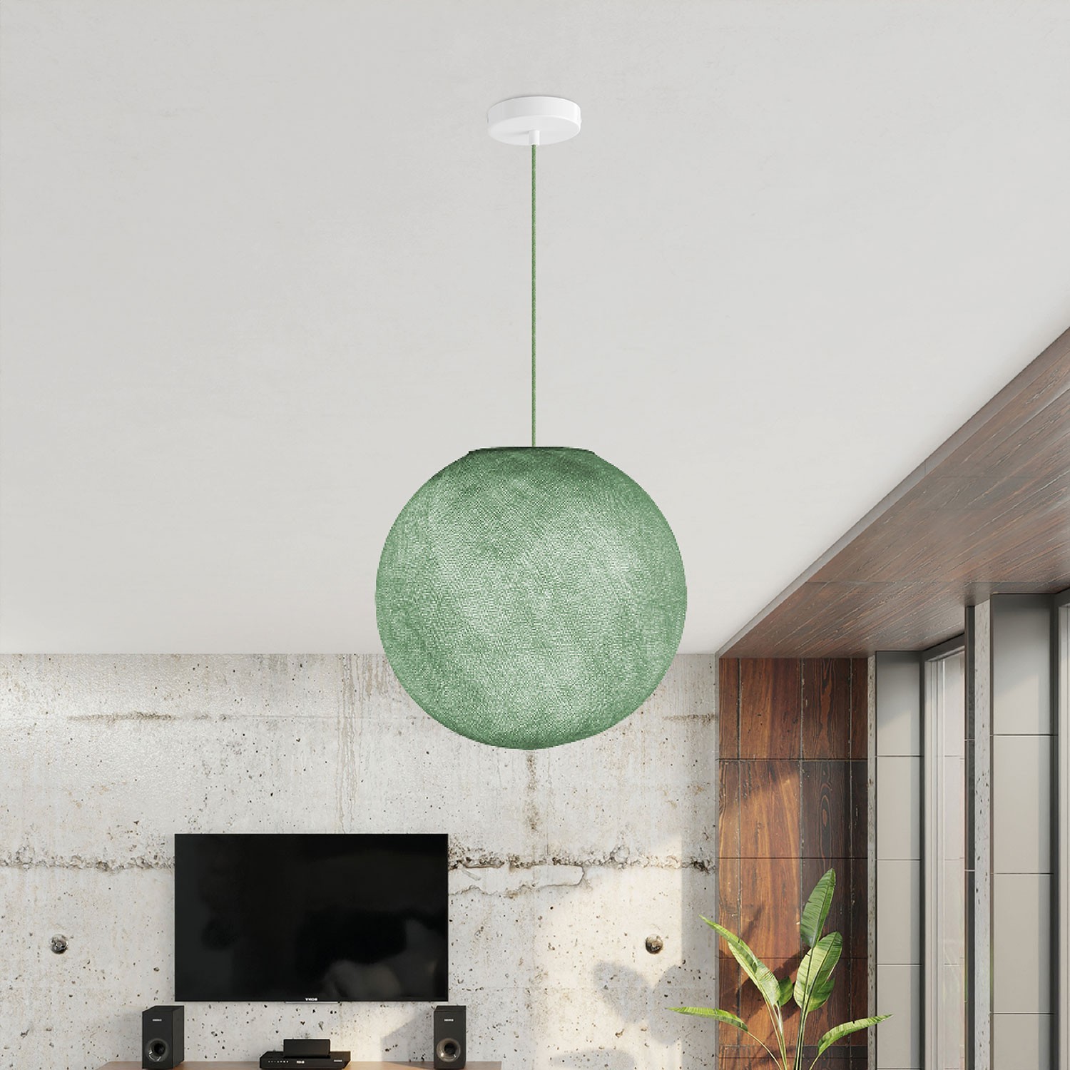 Sphere Lampeskærm i fiber - 100% håndlavet