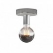 Fermaluce metal lampe med Globe pære