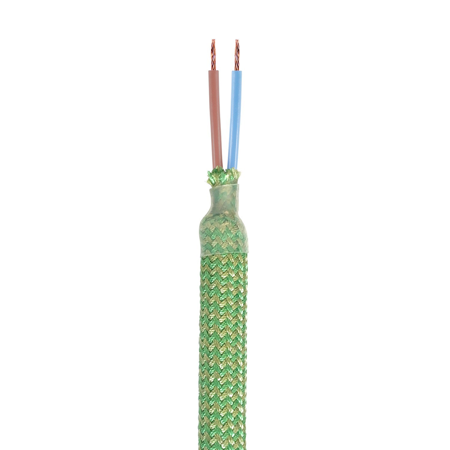 Kit Creative Flex fleksibelt rør med græsgrøn RM77 tekstilforing og metalterminaler
