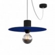 Mini Ellepì 'Solid Color' flad lampeskærm ideel til ophæng, væglamper eller til snorelys, 24 cm i diameter - Fremstillet i