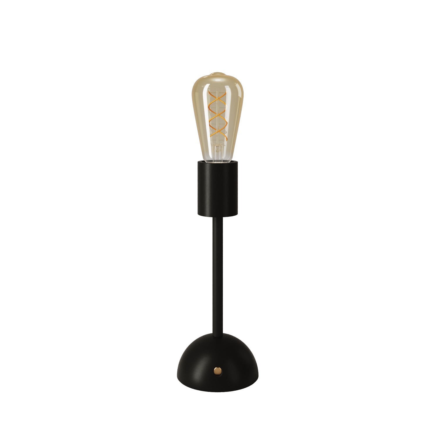 Cabless02 bærbar og genopladelig lampe med guld Edison globepære