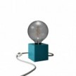 Blå bordlampe - Cubetto