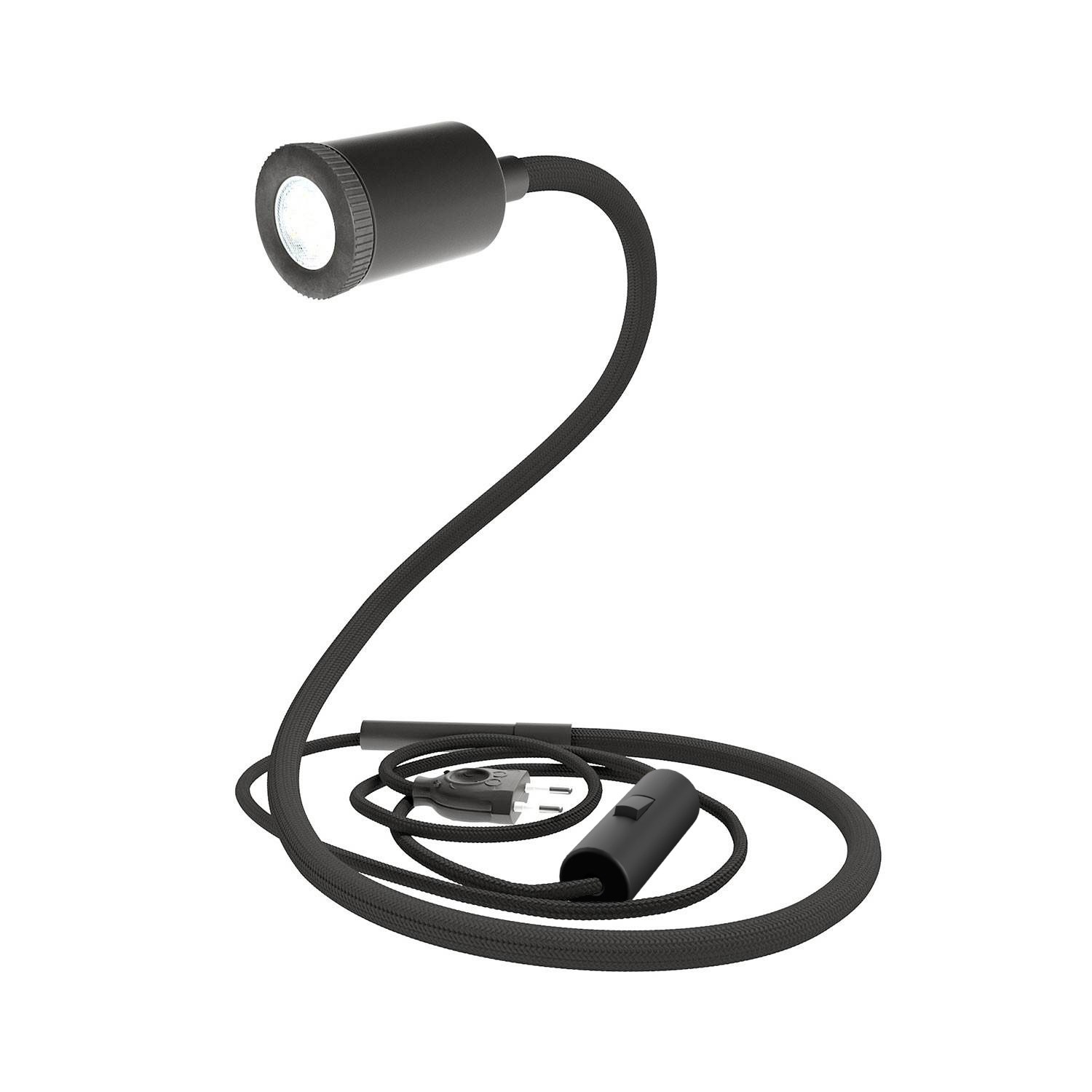 GU1d-one fleksibel lampe uden sokkel med mini LED spotlight