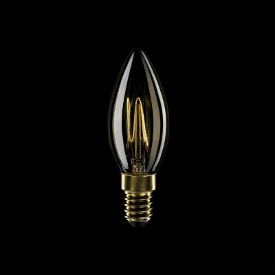 LED Gylden Glødepære C51 Carbon Line glødetråd bur lys C35 3,5W E14 Dæmpbar 2700K