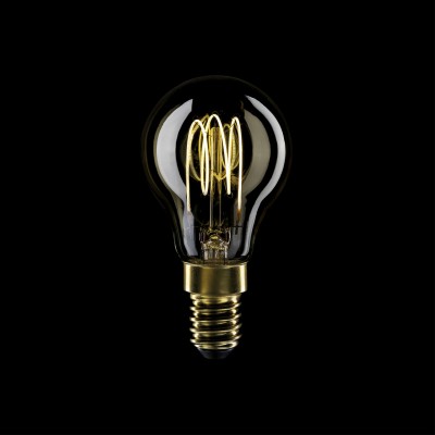 LED Gylden Glødepære C52 Carbon Line glødetråd bur mini globe G45 3,5W E14 Dæmpbar 2700K
