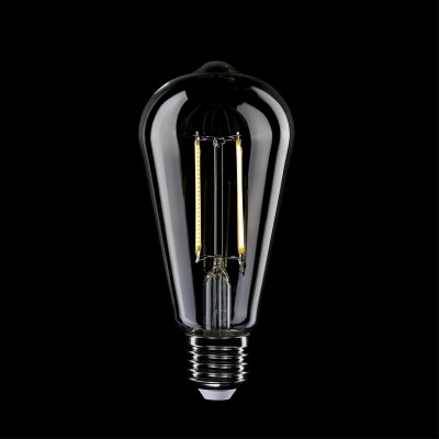Edison ST64 gennemsigtig LED-lampe 7W 806Lm E27 3500K dæmpbar - N02