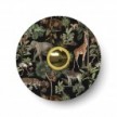 Ellepì flad minilampeskærm med jungledyr fra "Wildlife Whispers", diameter 24 cm - Made in Italy