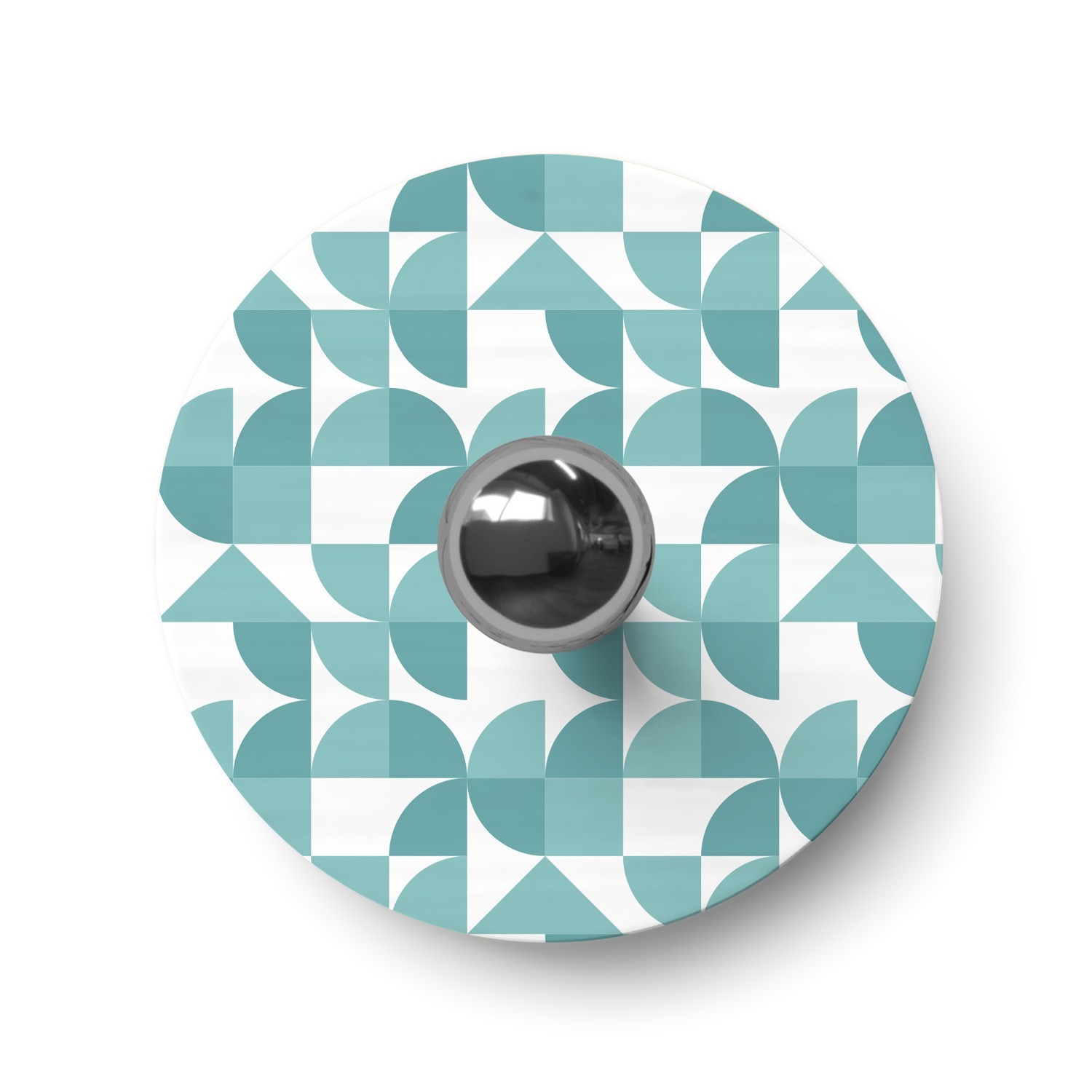Ellepì 'Kaleidoscope' flad minilampeskærm med geometriske mønstre, diameter 24 cm - Made in Italy