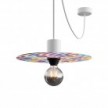 Ellepì 'Kaleidoscope' flad minilampeskærm med geometriske mønstre, diameter 24 cm - Made in Italy