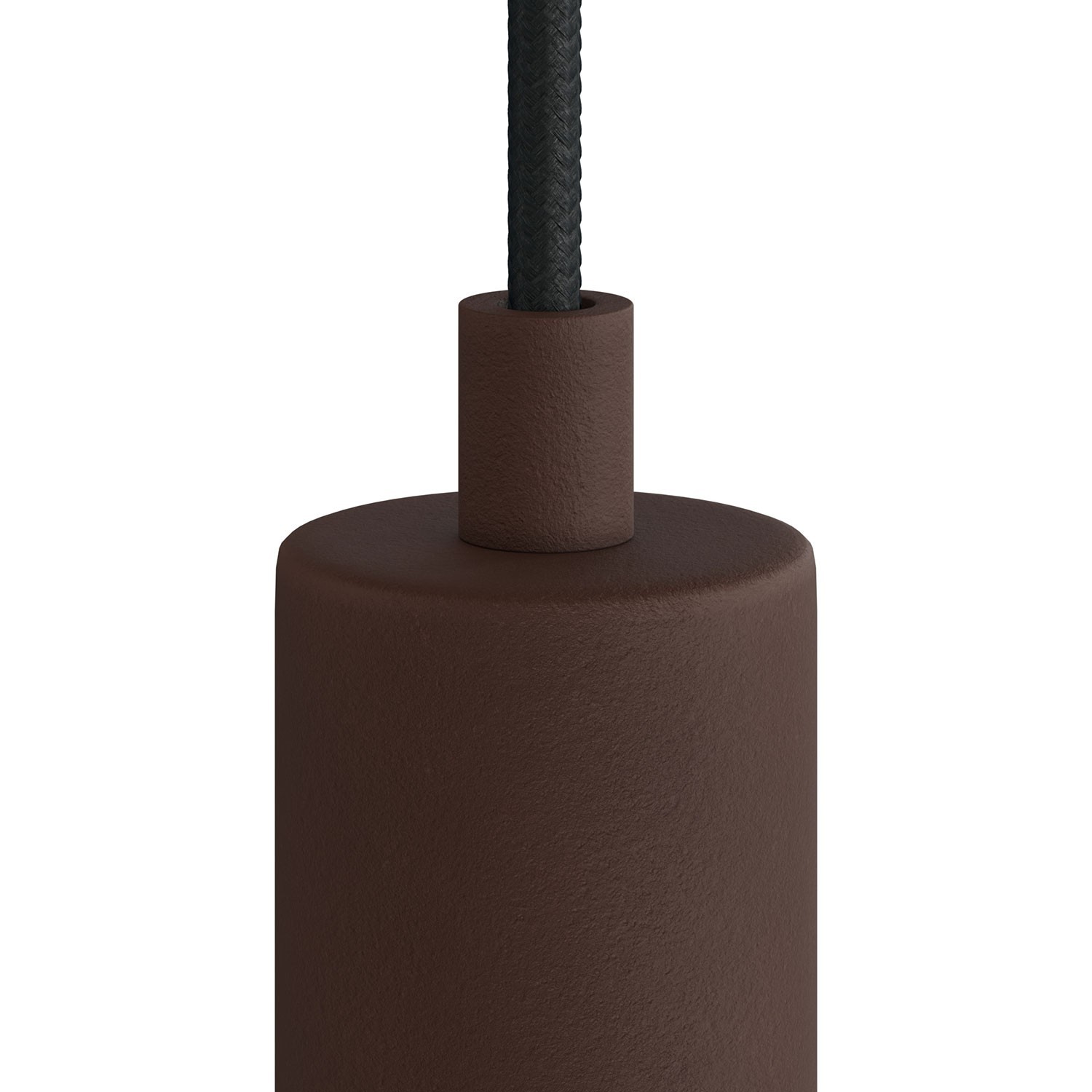 Cylindrisk kabelklemme af metal komplet med stang, møtrik og skive - 2 stk.