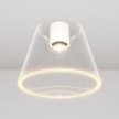 Loftslampe med transparent kegleformet Ghost-lyskilde