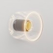 Væglampe med mini transparent Ghost lyskilde